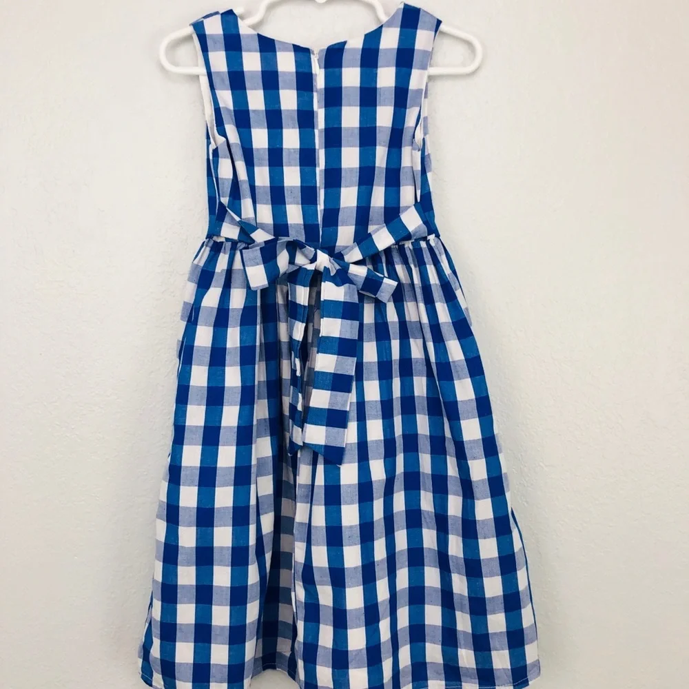 NWT PLAID BLUE TODDLER GIRL SUMMER DRESS
